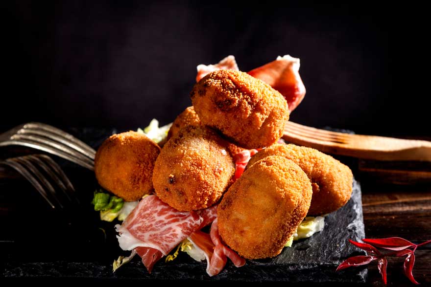 Croquetas de Jamón Serrano - Bandeja de 40